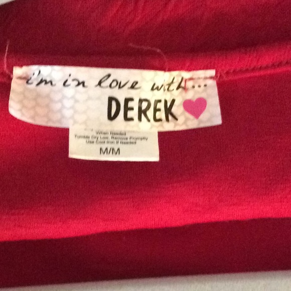 Red I’m In Love With Derek Dress - M - Picture 4 of 5